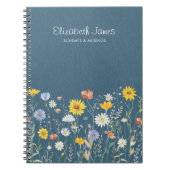 Rustieke Waterverf Wildflower Minimalist Notitieboek (Voorkant)