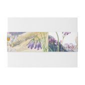 Rustieke Waterverf Wildflower Mountain bruiloft Uitnodigingen Wikkel (Achterkant Voorbeeld)