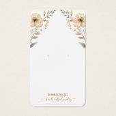 Rustieke Waterverf Wildflower Oorbel Display Kaart (Voorkant)