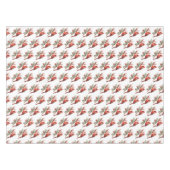 Rustieke Waterverf Winterkardinaal Holly Branch Tafelkleed (Voorkant (Horizontaal))