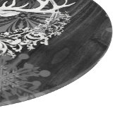 Rustieke Waterverf Wit Rendier Gepersonaliseerd Snijplank (Hoek)