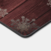 Rustieke Waterverf Witte Rendieren | Red Bureaumat (Hoek)