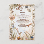 Rustieke Waterverf Woodland bruiloft Informatiekaartje (Voorkant)