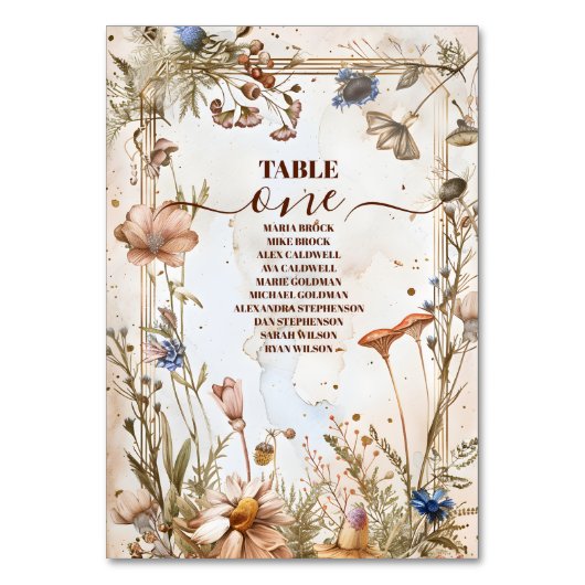 Rustieke Waterverf Woodland bruiloft Kaart (Achterkant)