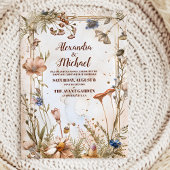 Rustieke Waterverf Woodland bruiloft Kaart