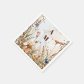 Rustieke Waterverf Woodland bruiloft Servet (Hoek)