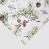 Rustieke Waterverf Woodland Forest Vakantie Tissuepapier (Detail)