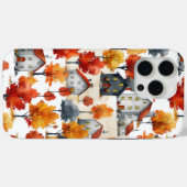 Rustieke Waterverf Woodland Village Pattern Case-Mate iPhone Case (Achterkant (horizontaal))