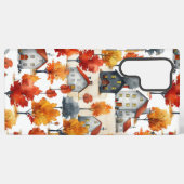 Rustieke Waterverf Woodland Village Pattern Samsung Galaxy Hoesje (Achterkant horizontaal)