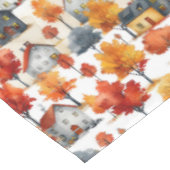 Rustieke Waterverf Woodland Village Pattern Tafelkleed (Gekanteld)