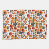 Rustieke Waterverf Woodland Village Pattern Theedoek (Horizontaal)