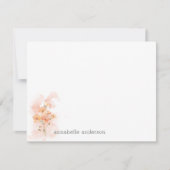 Rustieke Waterverf Yellow Wild Flowers Splash Notitiekaartje (Voorkant)