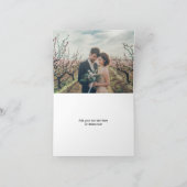 Rustieke waterverfbladeren op het huwelijk van de (Binnen)