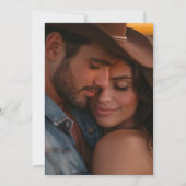 Rustieke Wedding Barn Lights Foto Save the Date Kaart (Achterkant)