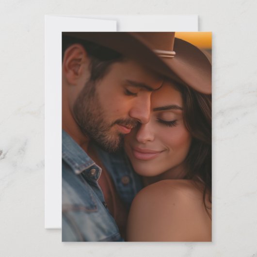 Rustieke Wedding Barn Lights Foto Save the Date Kaart (Achterkant)