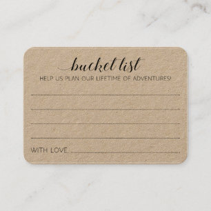 Rustieke Wedding Bucket List Ideeën Advies Kaarten Plaatskaartje