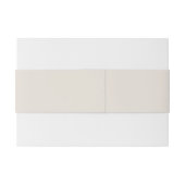 Rustieke Wedding Cream Bloemen Uitnodiging Buik Ba Uitnodigingen Wikkel (Achterkant Voorbeeld)