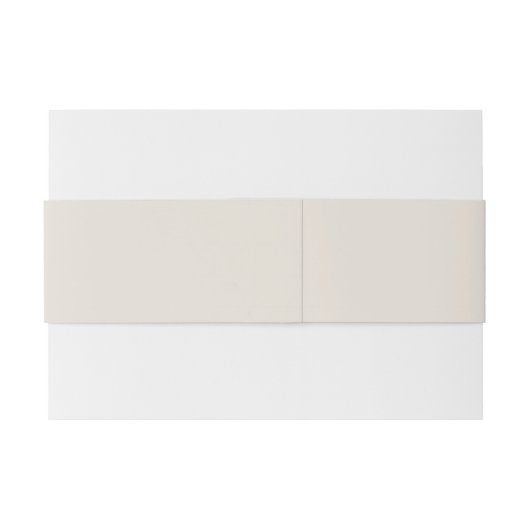 Rustieke Wedding Cream Bloemen Uitnodiging Buik Ba Uitnodigingen Wikkel (Achterkant Voorbeeld)