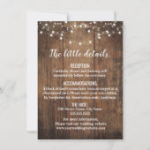 Rustieke Wedding Enclosure kaarten (Voorkant)