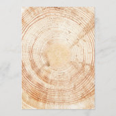 Rustieke Wedding.Tree bark aangepaste tijdlijn Programmakaart (Achterkant)