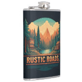 Rustieke wegen heupfles (Rechts)