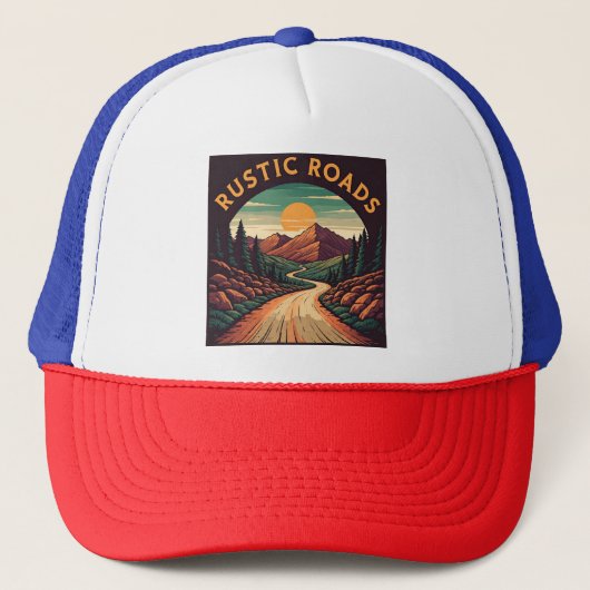 Rustieke wegen trucker pet (Voorkant)