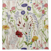 Rustieke Weide Bloemen Botanisch Douchegordijn (Voorkant)