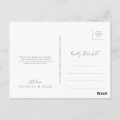 Rustieke Weide Botanische Dankjewel Briefkaart (Achterkant)