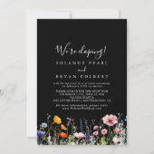 Rustieke Weide Botanische Elopement Ontvangst Kaart (Voorkant)