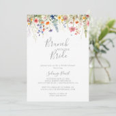 Rustieke weide brunch met de bruidsshower kaart (Staand voorkant)