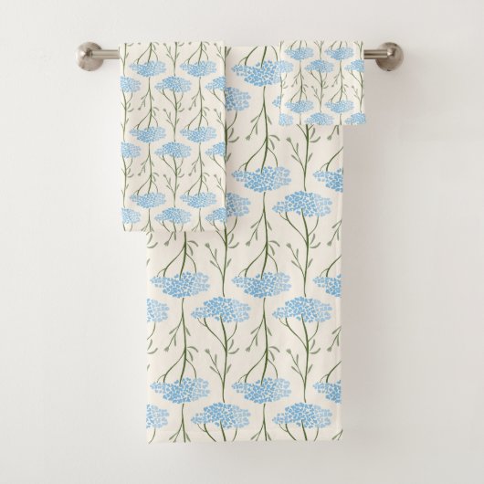 Rustieke Weide Duizendblad Wilde Bloem Botanisch H Bad Handdoek (Insitu)