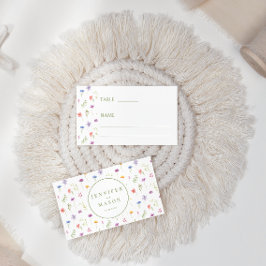 Rustieke weide kleurrijke wilde bloem bloemenbruil plaatskaartje