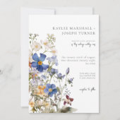 Rustieke weide Wildbloemen Paarse Waterverf Kaart (Voorkant)