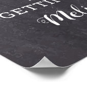 Rustieke Welkom Persoonlijke Hond Foto Hond Huweli Poster (Hoek)