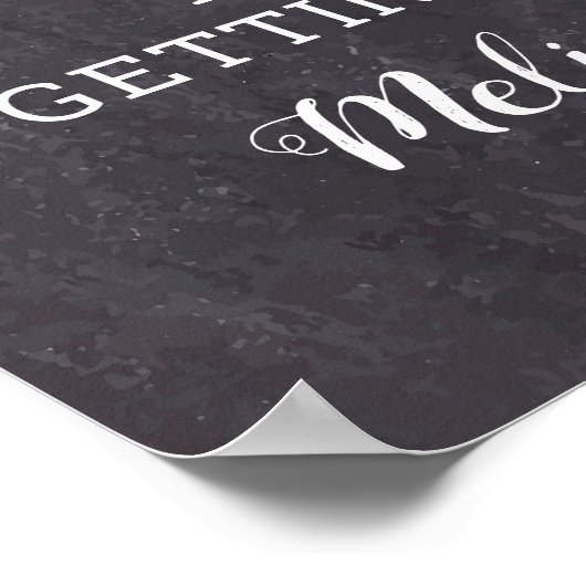 Rustieke Welkom Persoonlijke Hond Foto Hond Huweli Poster (Hoek)