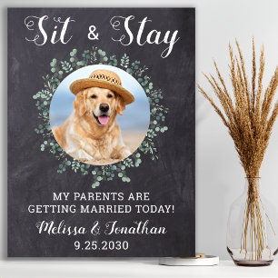 Rustieke Welkom Persoonlijke Honden Foto Huwelijk Poster