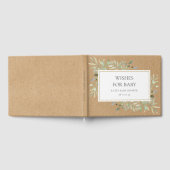 Rustieke wensen voor Baby Greenery Waterverf Douch Gastenboek (Volledig)