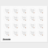 Rustieke Western Afstudeerfeest Ronde Sticker (Vel)