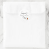 Rustieke Western Afstudeerfeest Ronde Sticker (Tas)