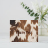 Rustieke Western Boerderij Ranch Cowboy Vee Dank J Briefkaart (Staand voorkant)