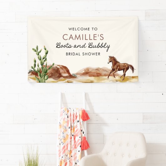 Rustieke Western Bruiloft Feest Welkomstbanner Spandoek (Insitu)