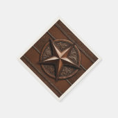 Rustieke Western Country Cowboy Texas Lone Star Servet (Hoek)