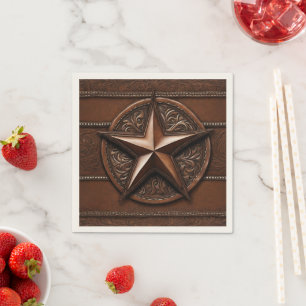 Rustieke Western Country Cowboy Texas Lone Star Servet