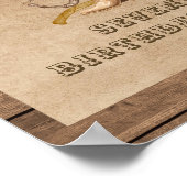 Rustieke western cowboy je wordt gezocht Welkom bo Poster (Hoek)