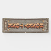 Rustieke western HONKY TONK Vert ID1318 Spandoek (Horizontaal)