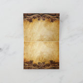 Rustieke  western land bruiloft dank u bedankkaart (Binnen)