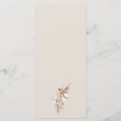 Rustieke Western Ranch Bruiloft Menu (Achterkant)