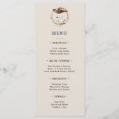 Rustieke Western Ranch Bruiloft Menu (Voorkant)