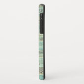 Rustieke Western Turquoise Houten Herten Schedel M Case-Mate iPhone Case (Achterkant/links)