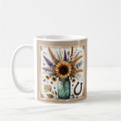 Rustieke Western Zonnebloem Mok Cadeau (Links)
